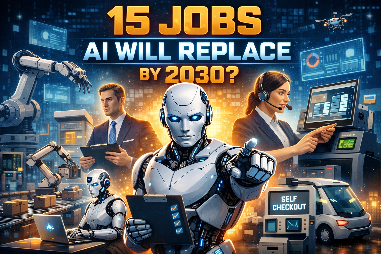 15 Jobs Will AI Replace by 2030