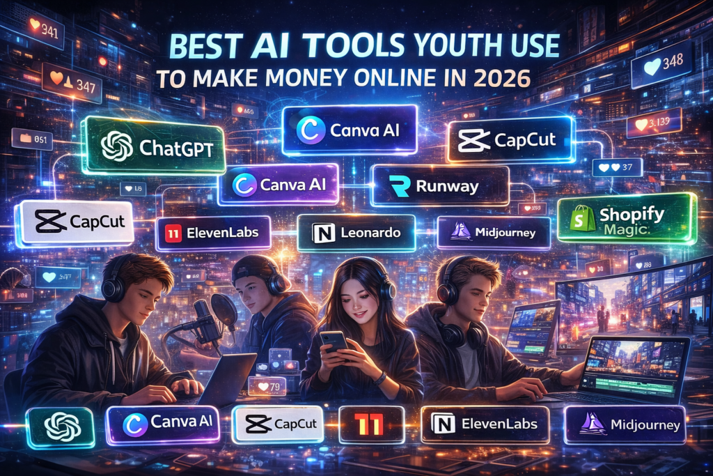 Best AI Tools Youth Are Using to Make Money Online in 2026