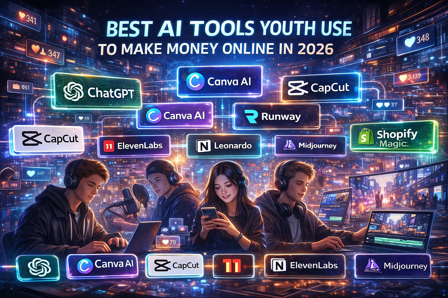 Best AI Tools Youth Are Using to Make Money Online in 2026