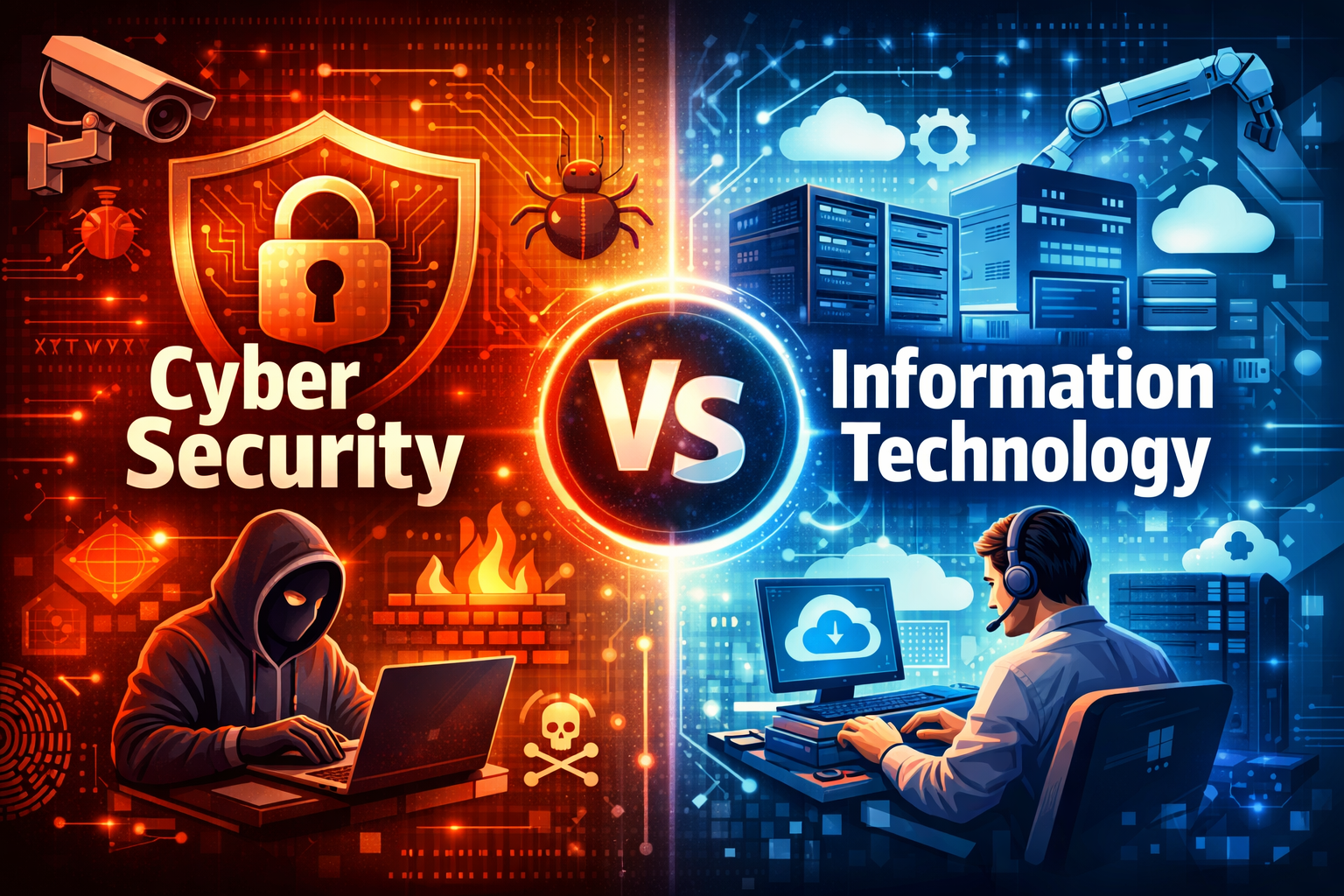 Cyber Security Vs Information Technology – Understanding the Key Differences