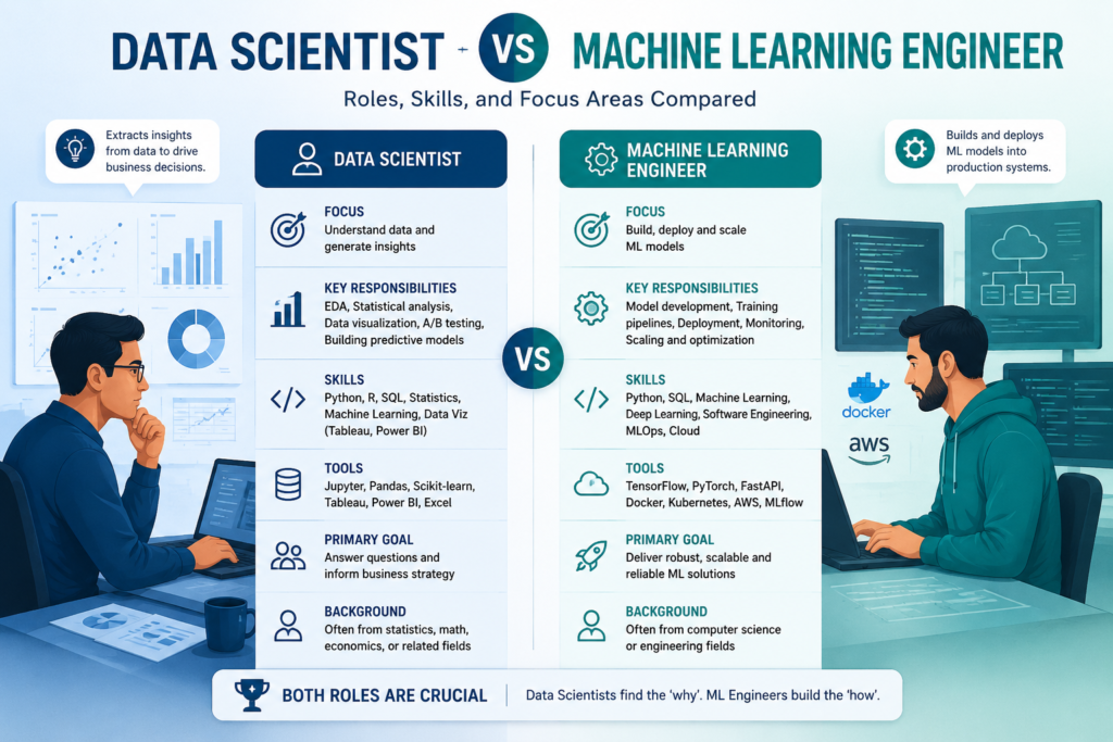 Data Scientist vs Machine Learning Engineer
